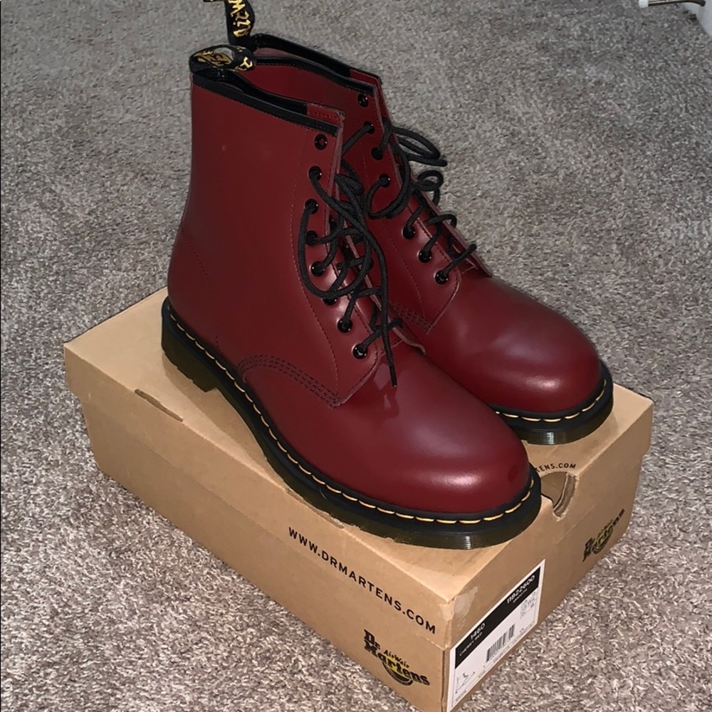 Doc Martins Size 14 Cherry Red 1460 (Smooth)